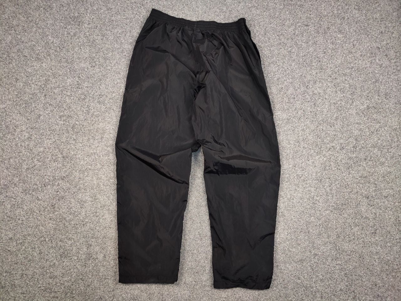 Nike 🔥 Vintage 90s Nike All black Nylon Track Pants buttons Hype Size US 36 / EU 52 - 13 Thumbnail