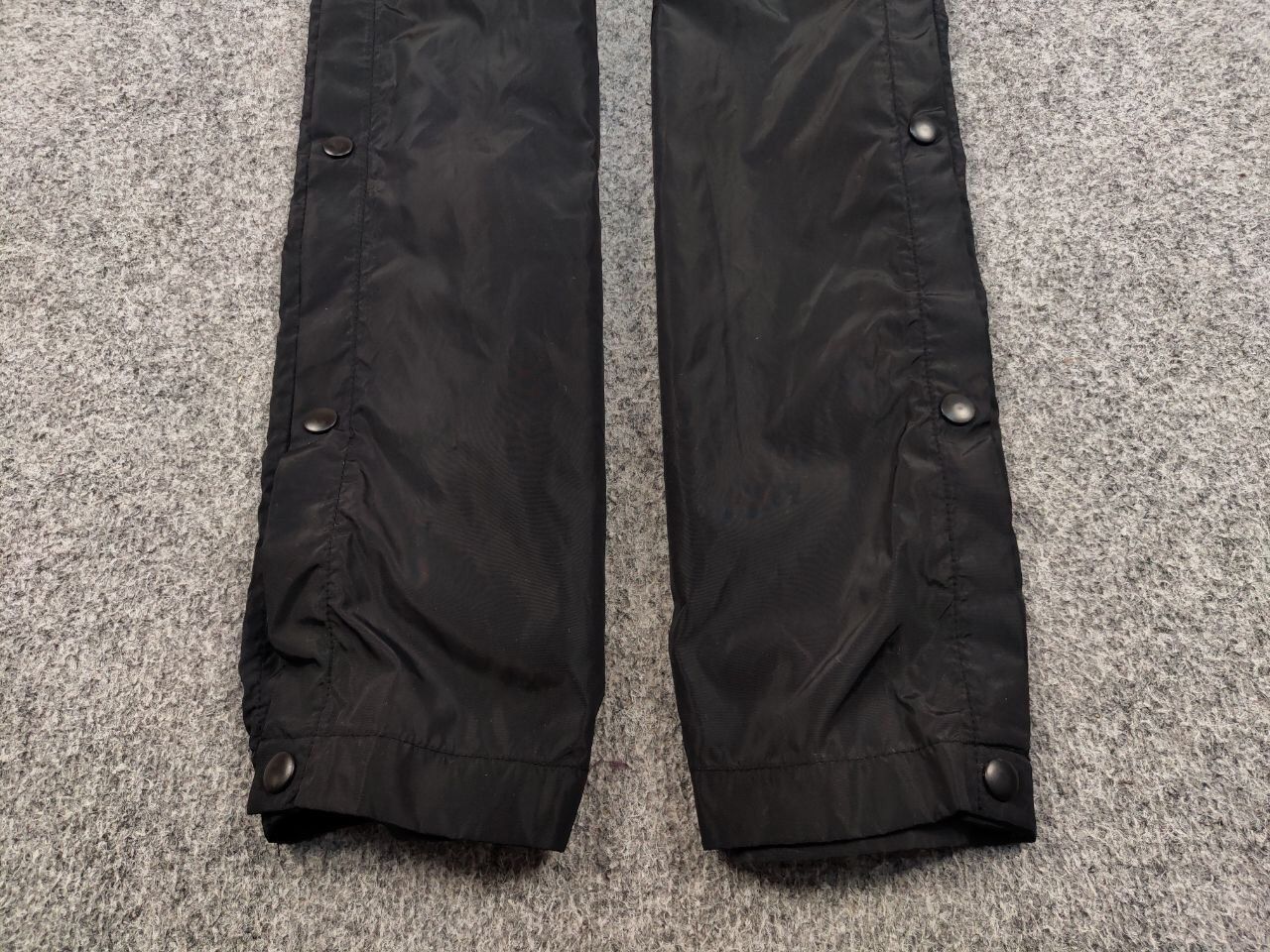 Nike 🔥 Vintage 90s Nike All black Nylon Track Pants buttons Hype Size US 36 / EU 52 - 8 Thumbnail