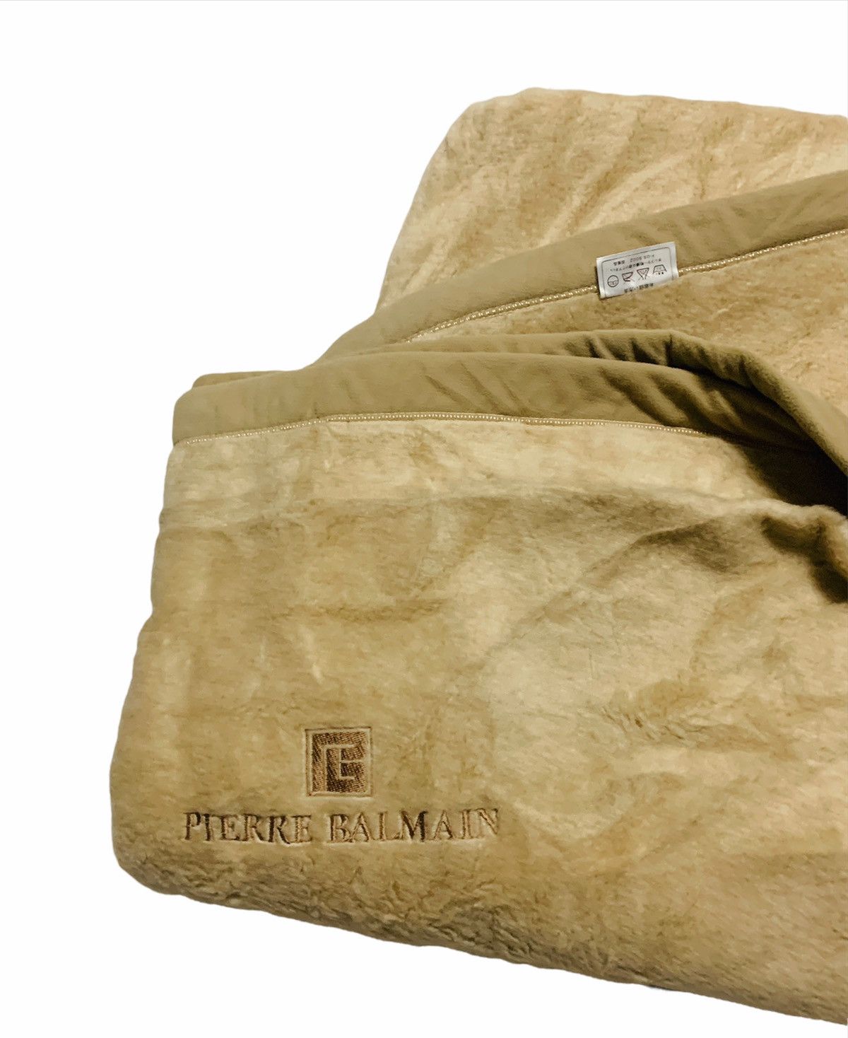 Balmain × Pierre Balmain Vintage Balmain Paris Pierre Balmain wool fleece big blanket Size ONE SIZE - 4 Thumbnail