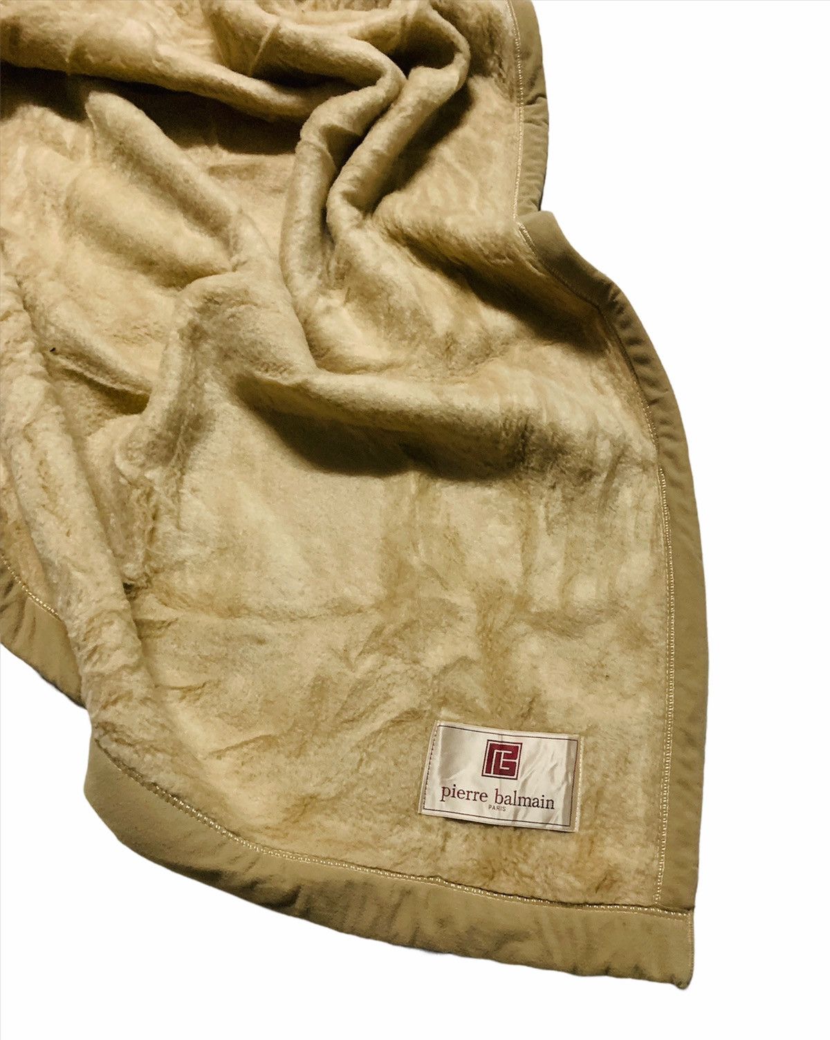 Balmain × Pierre Balmain Vintage Balmain Paris Pierre Balmain wool fleece big blanket Size ONE SIZE - 6 Thumbnail
