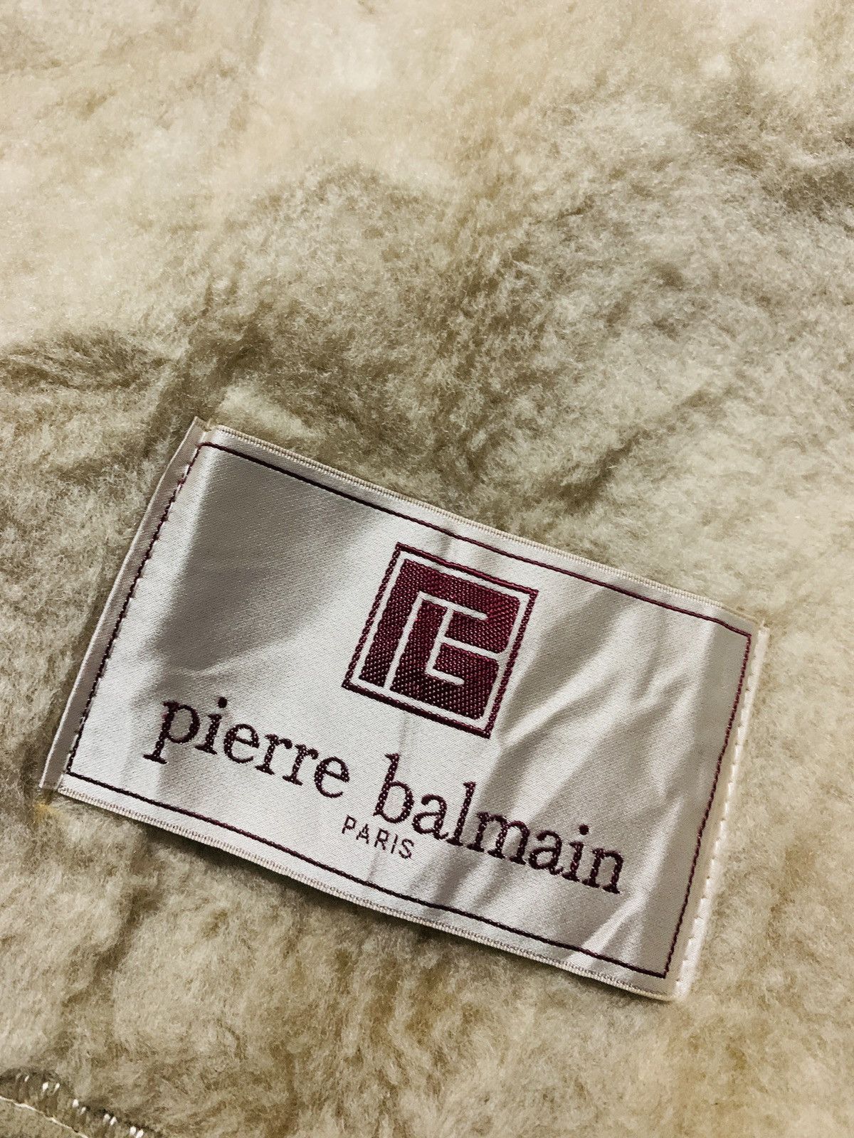 Balmain × Pierre Balmain Vintage Balmain Paris Pierre Balmain wool fleece big blanket Size ONE SIZE - 7 Thumbnail