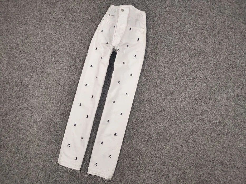 Polo Ralph Lauren Polo Ralph Lauren white Monogram Jeans skull logo Denim Size US 36 / EU 52 - 2 Thumbnail