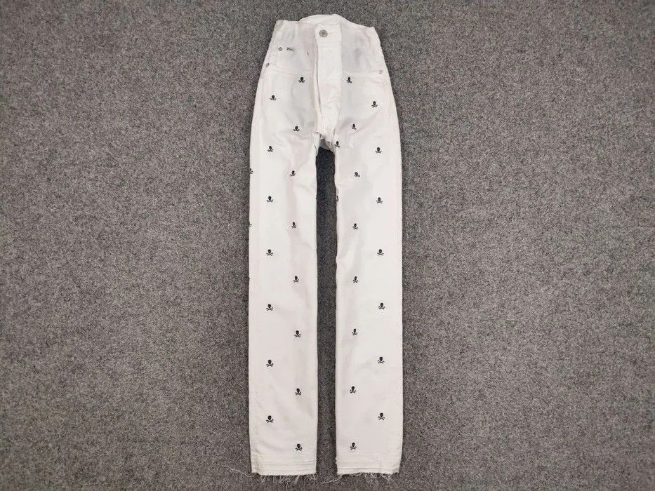 Polo Ralph Lauren Polo Ralph Lauren white Monogram Jeans skull logo Denim Size US 36 / EU 52 - 1 Thumbnail