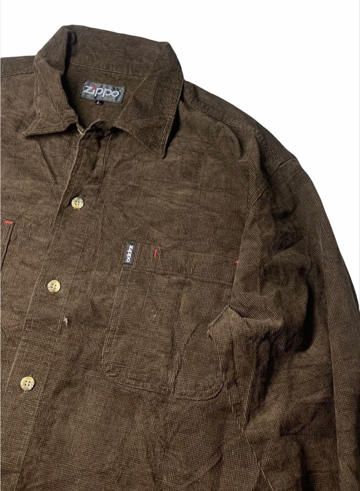 Flannel × Zippo VINTAGE ZIPPO DOUBLE POCKET CORDUROY FLANNEL Size US L / EU 52-54 / 3 - 2 Thumbnail