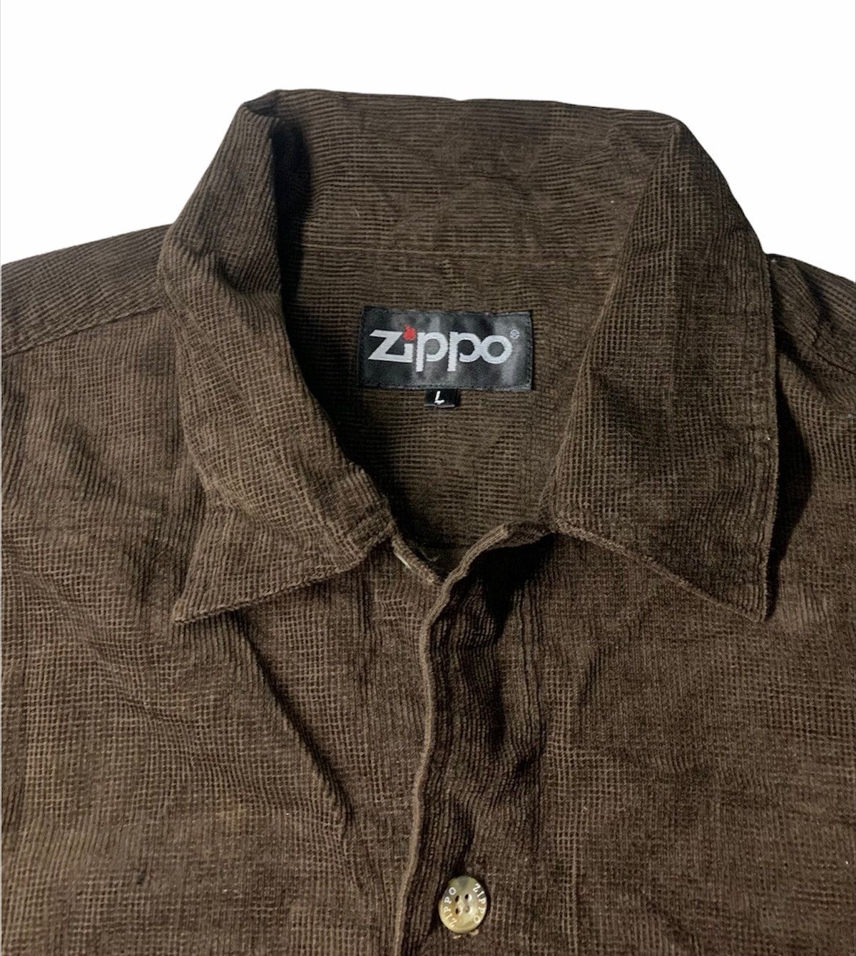 Flannel × Zippo VINTAGE ZIPPO DOUBLE POCKET CORDUROY FLANNEL Size US L / EU 52-54 / 3 - 3 Thumbnail