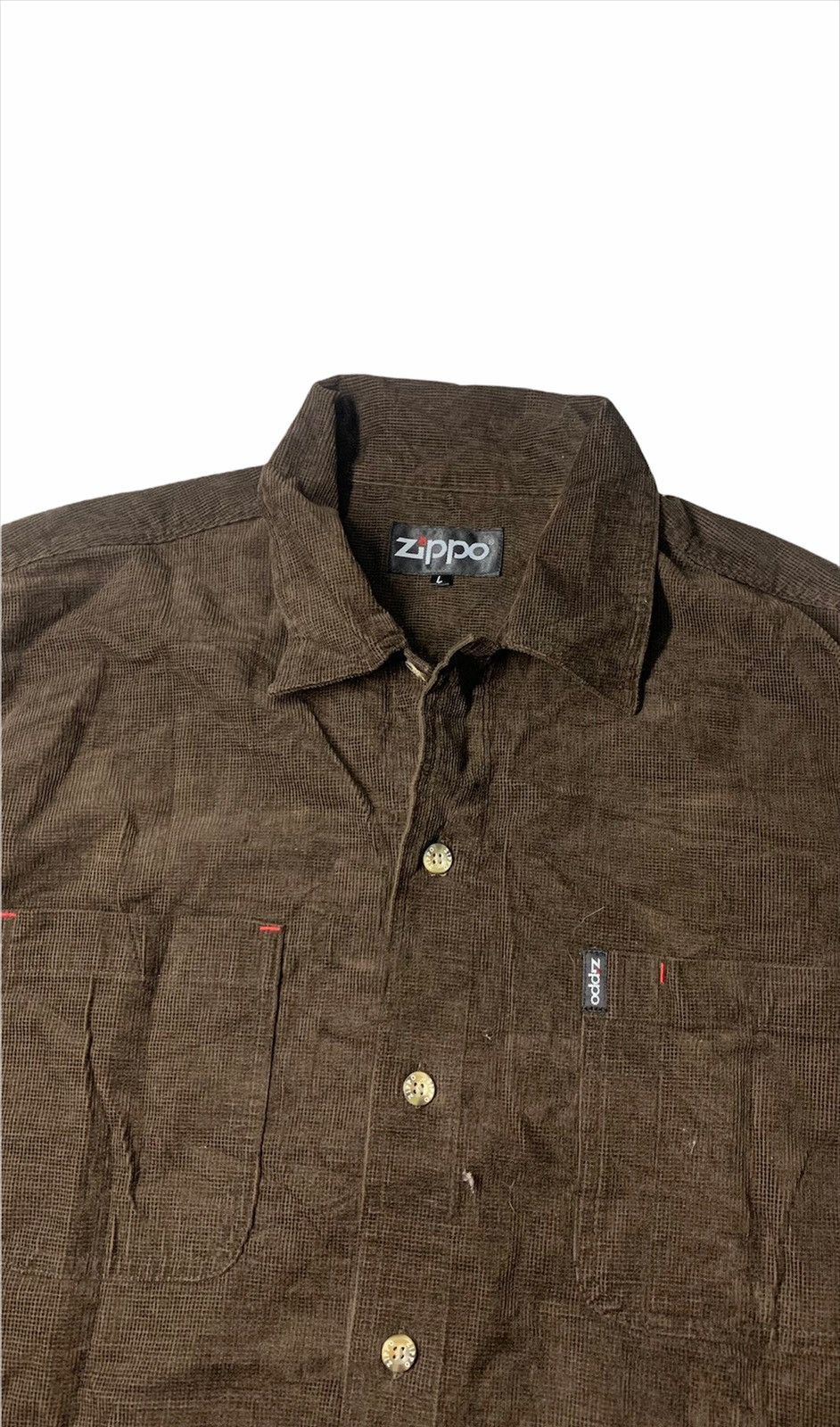 Flannel × Zippo VINTAGE ZIPPO DOUBLE POCKET CORDUROY FLANNEL Size US L / EU 52-54 / 3 - 4 Thumbnail