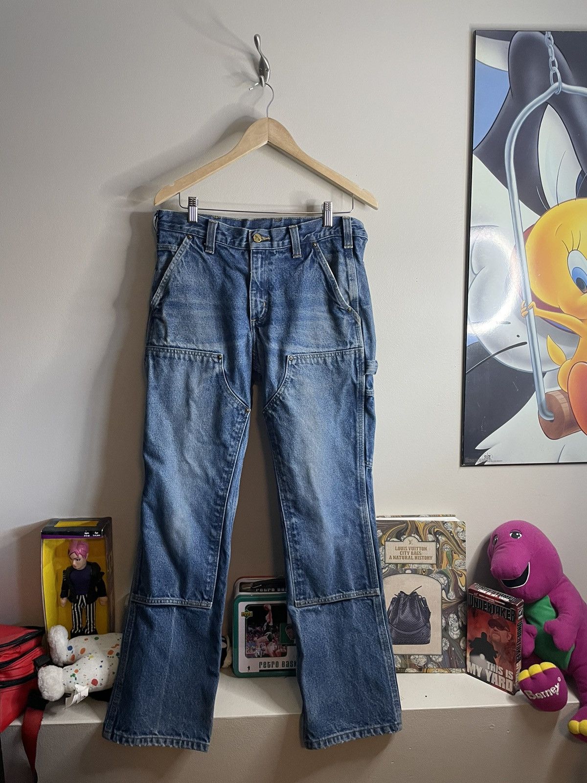 Vintage Carhartt Denim Double Knees Workwesr Pants