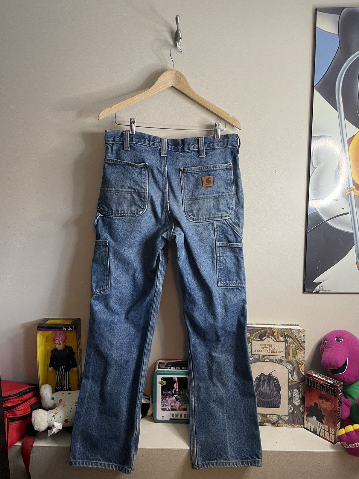 Carhartt Vintage Carhartt Denim Double Knees Workwesr Pants Size US 32 / EU 48 - 2 Thumbnail