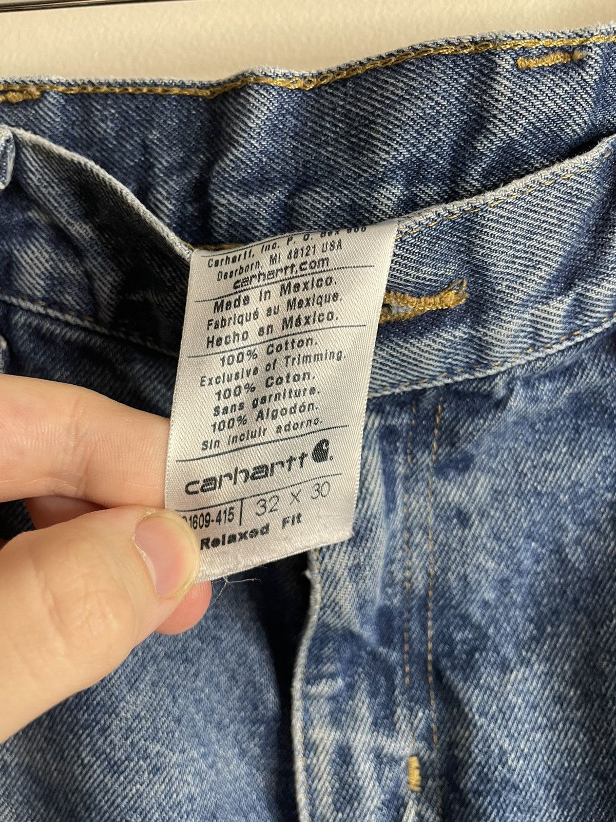 Carhartt Vintage Carhartt Denim Double Knees Workwesr Pants Size US 32 / EU 48 - 3 Thumbnail