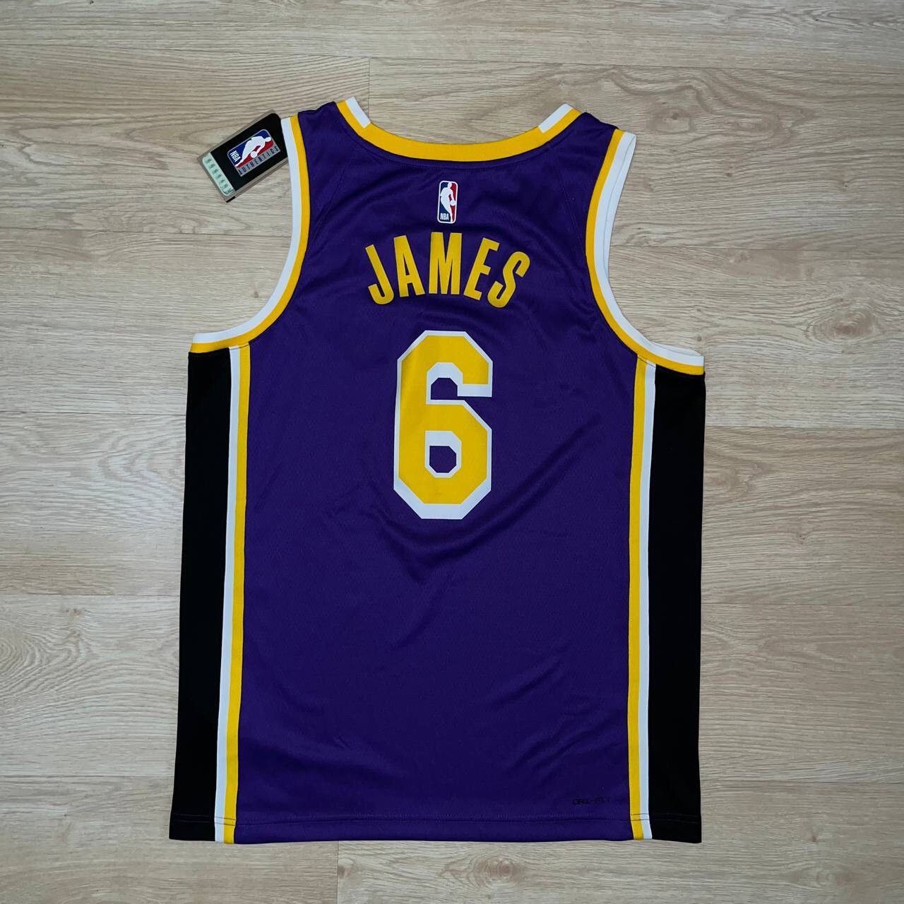 LAKERS NBA NIKE JORDAN #6 LEBRON JAMES SWINGMAN JERSEY