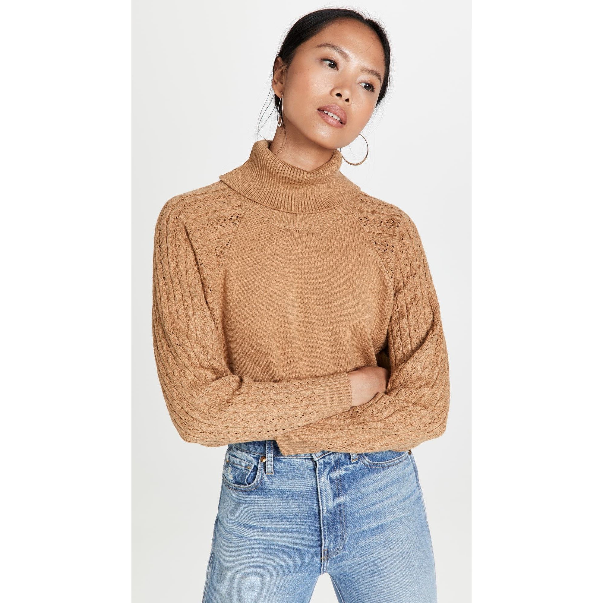BB Dakota by Steve Madden Put A Wing On It Sweater in Light