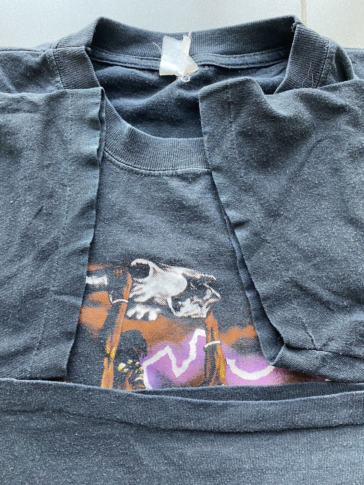 Vintage Travis scott Vintage thunder lightening USA 90s tee Size US XL / EU 56 / 4 - 4 Thumbnail