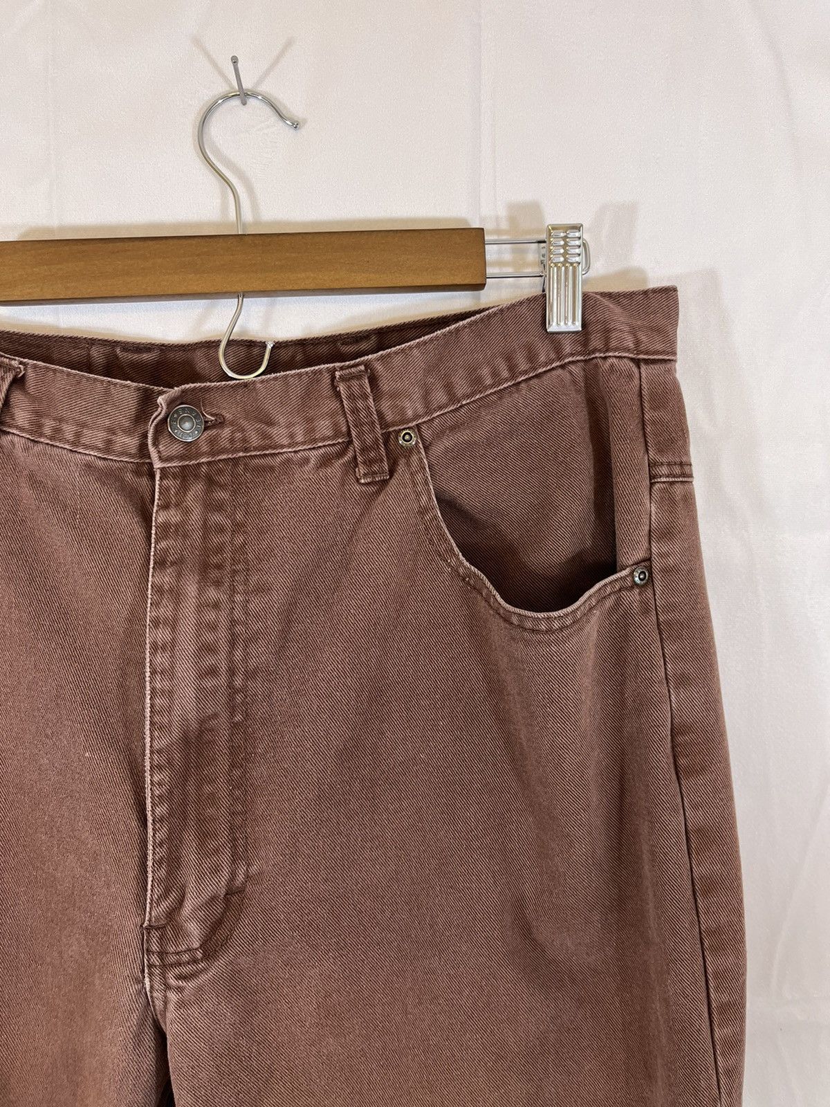 Vintage Sun Faded Brown Distressed Y2K Skate Jeans Size US 37 - 2 Thumbnail