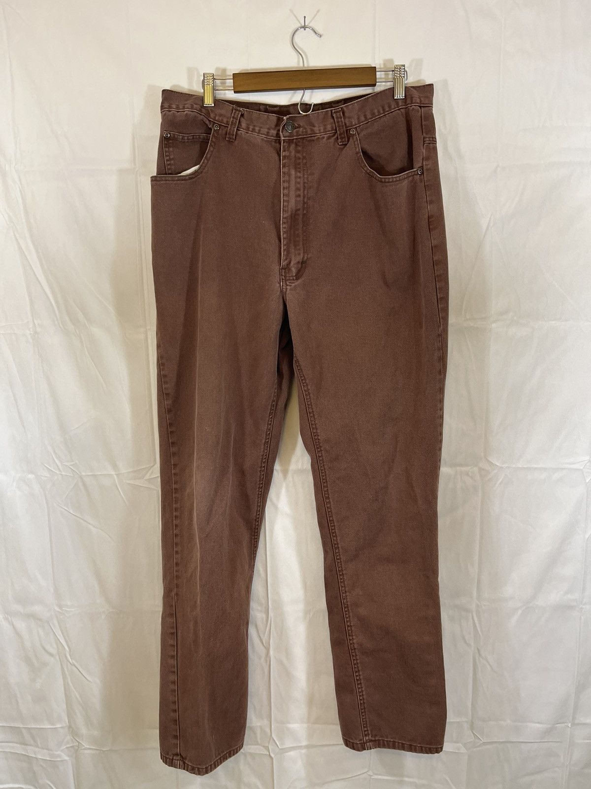 Vintage Sun Faded Brown Distressed Y2K Skate Jeans Size US 37 - 1 Thumbnail