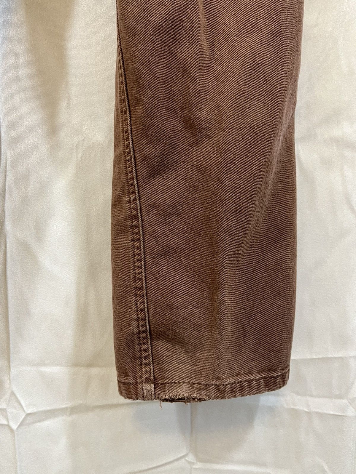 Vintage Sun Faded Brown Distressed Y2K Skate Jeans Size US 37 - 14 Thumbnail