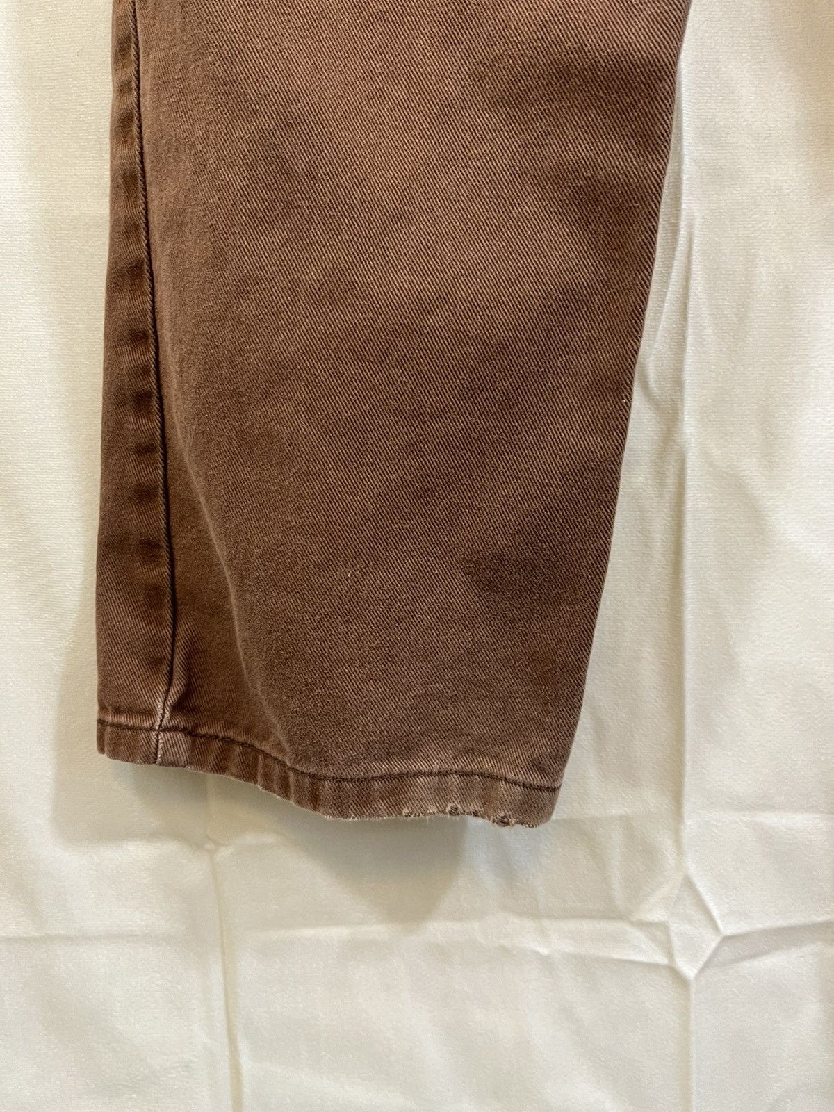 Vintage Sun Faded Brown Distressed Y2K Skate Jeans Size US 37 - 18 Thumbnail