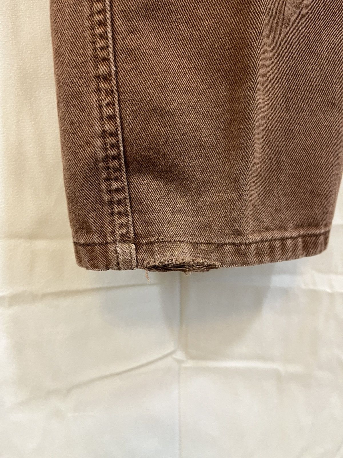 Vintage Sun Faded Brown Distressed Y2K Skate Jeans Size US 37 - 15 Thumbnail