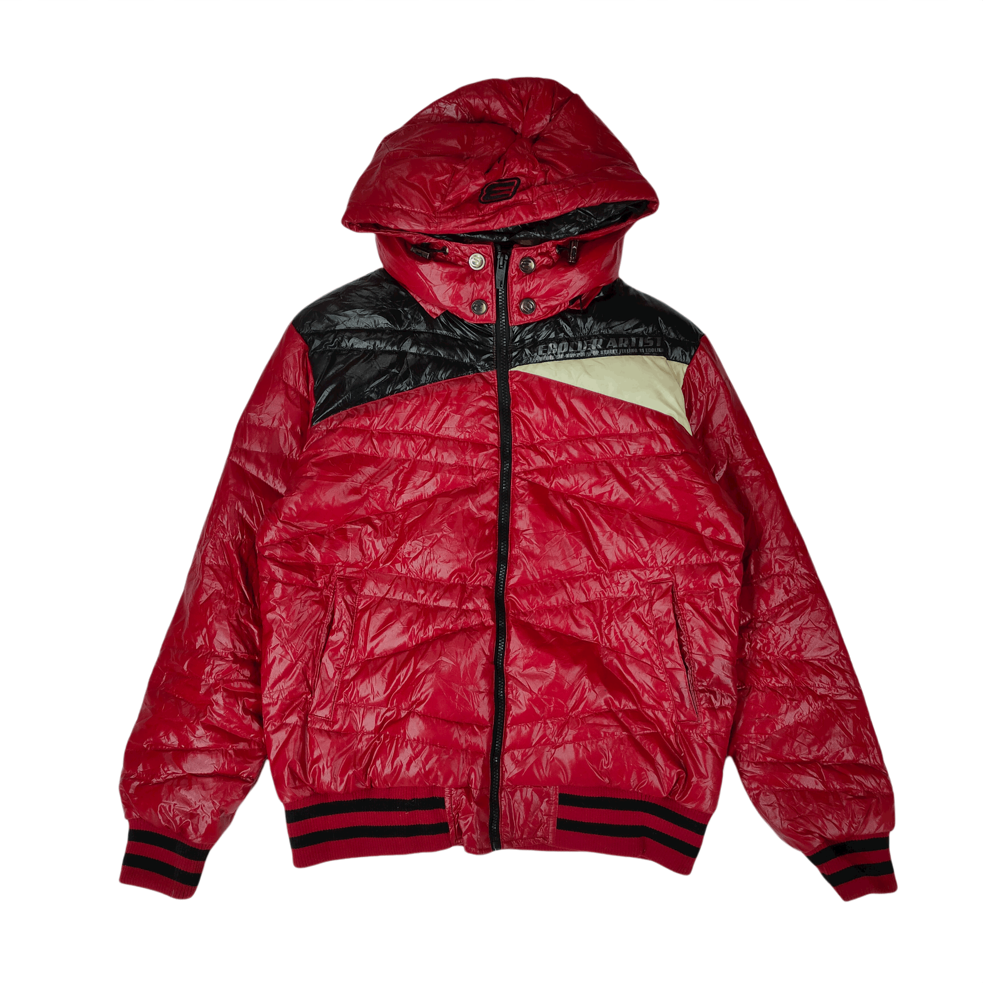 Rap Tees WATER LOOK Puffer Jacket Medium Hiphop Hoodie Size US M / EU 48-50 / 2 - 1 Thumbnail