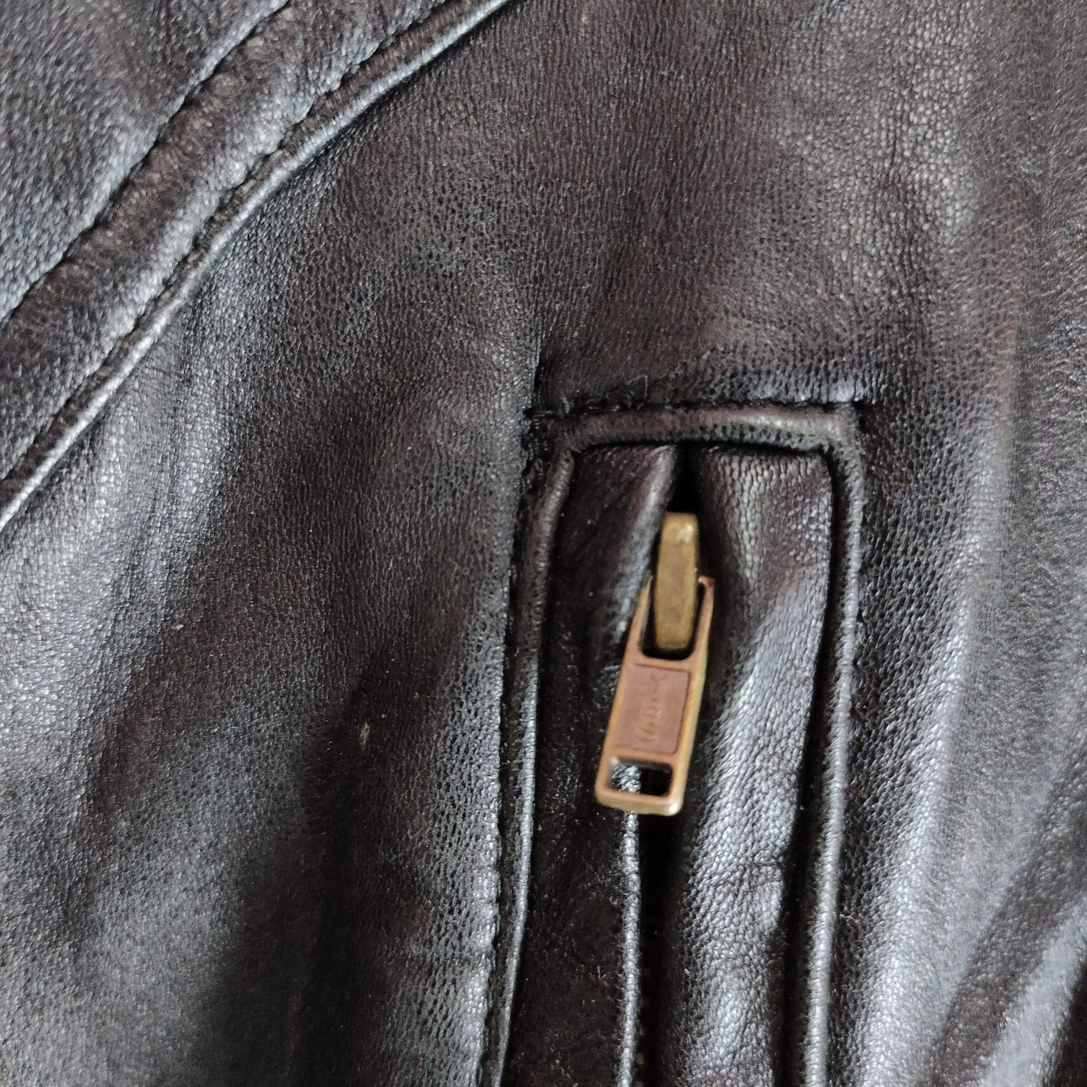 Genuine Leather Vintage DRAGON Of SILKROAD Sheep Leather Waterlook Jacket Size US L / EU 52-54 / 3 - 3 Thumbnail