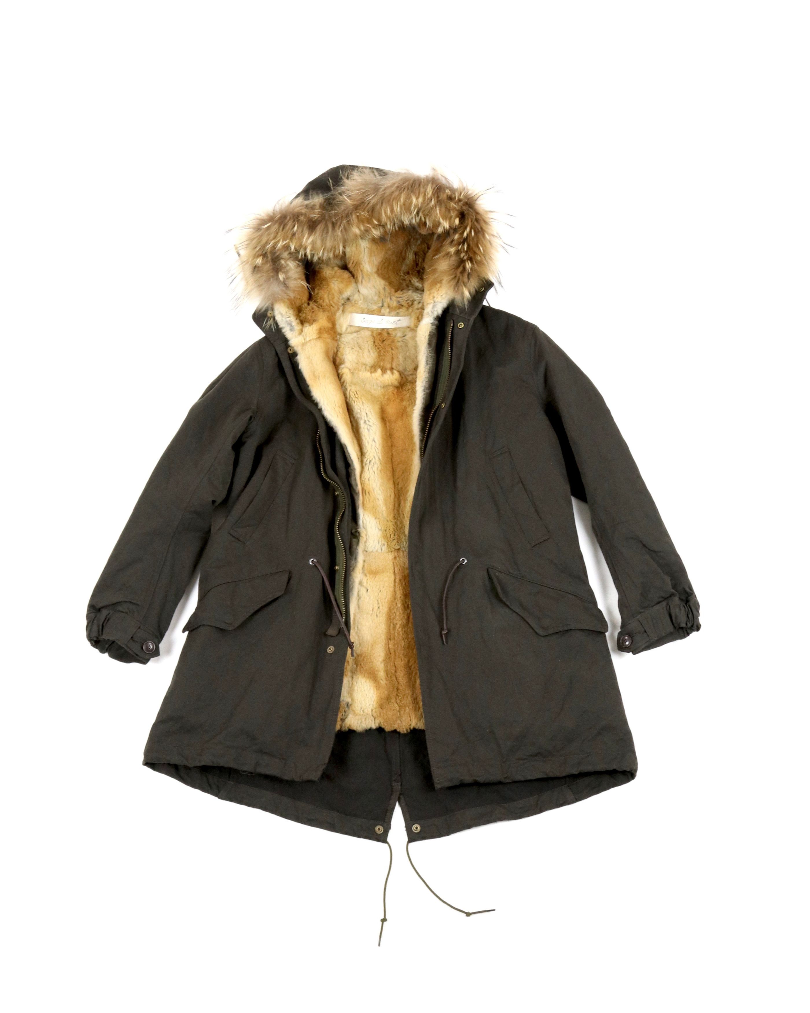 Fur Lined Fishtail Parka
