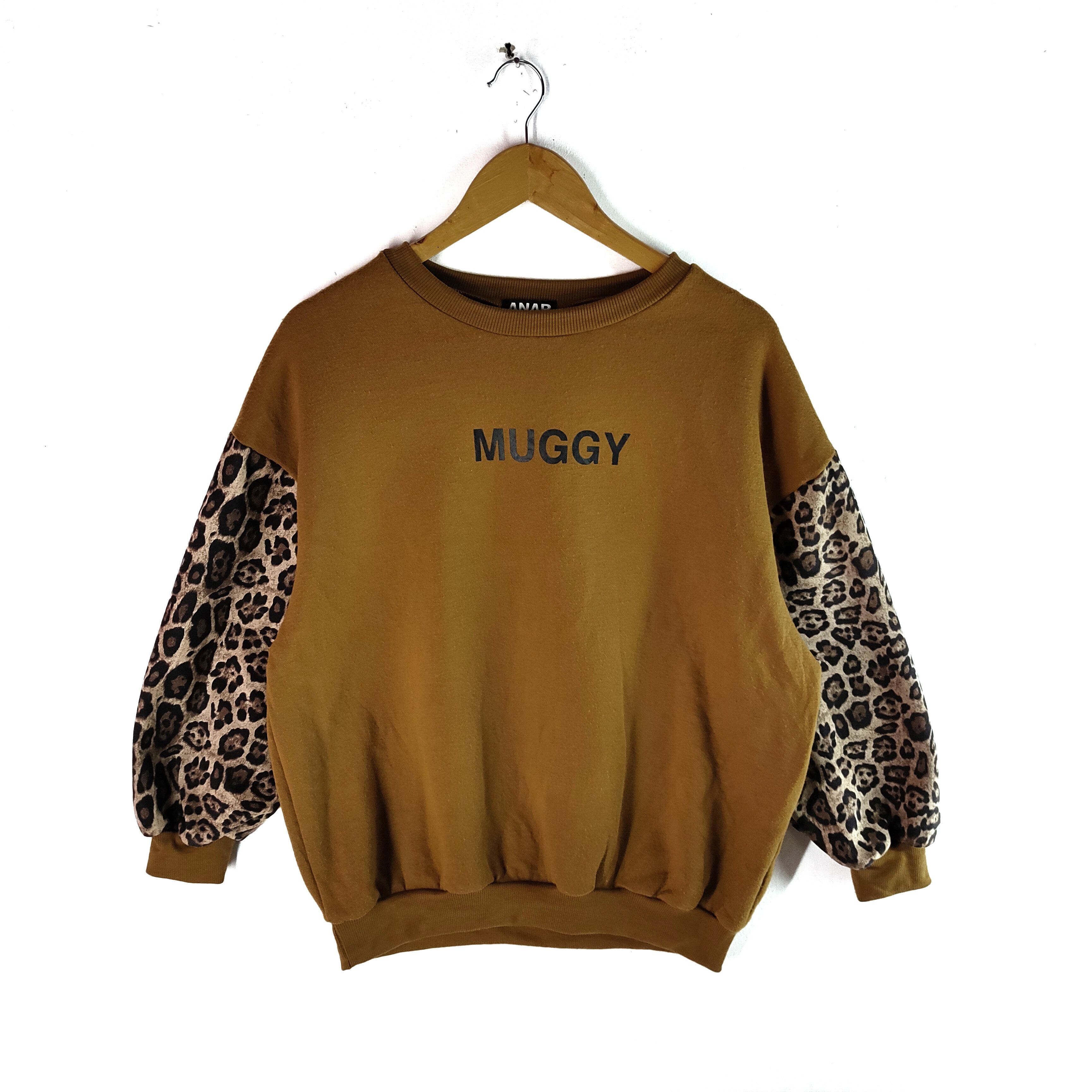 Other ANAP MUGGY Spellout Leopard Sleeve Pattern Sweatshirt Size US M / EU 48-50 / 2 - 1 Thumbnail