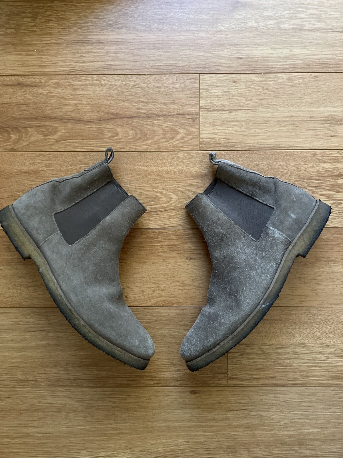 Allsaints Reiner Chelsea Boot Taupe Brown Suede size 10 display picture 3