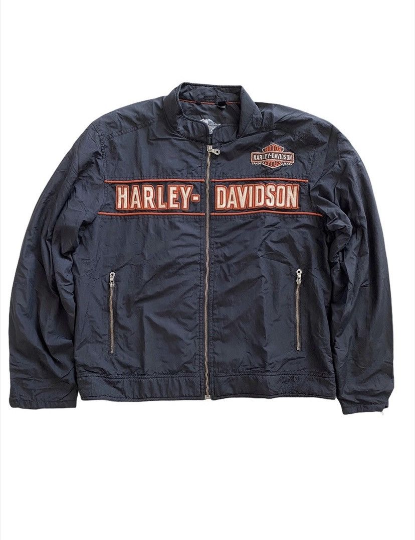 Harley Davidson Vintage Harley Davidson Jacket embroidery Logo nice design Size US L / EU 52-54 / 3 - 1 Thumbnail