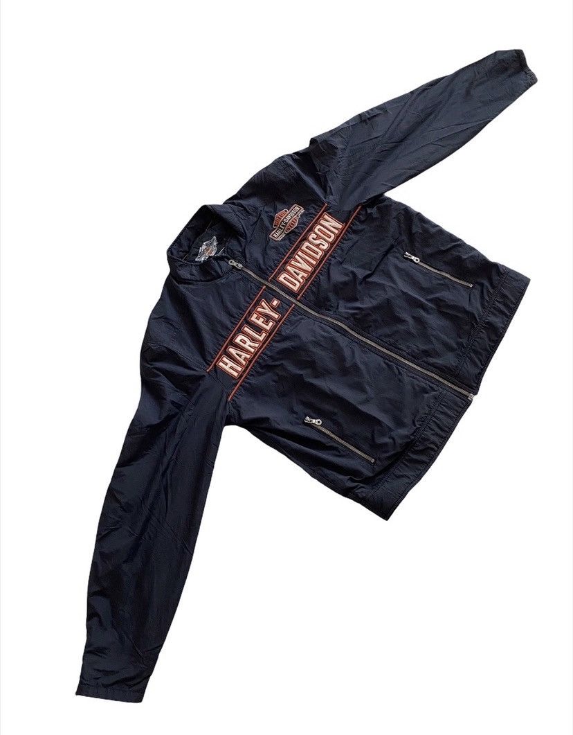 Harley Davidson Vintage Harley Davidson Jacket embroidery Logo nice design Size US L / EU 52-54 / 3 - 4 Thumbnail