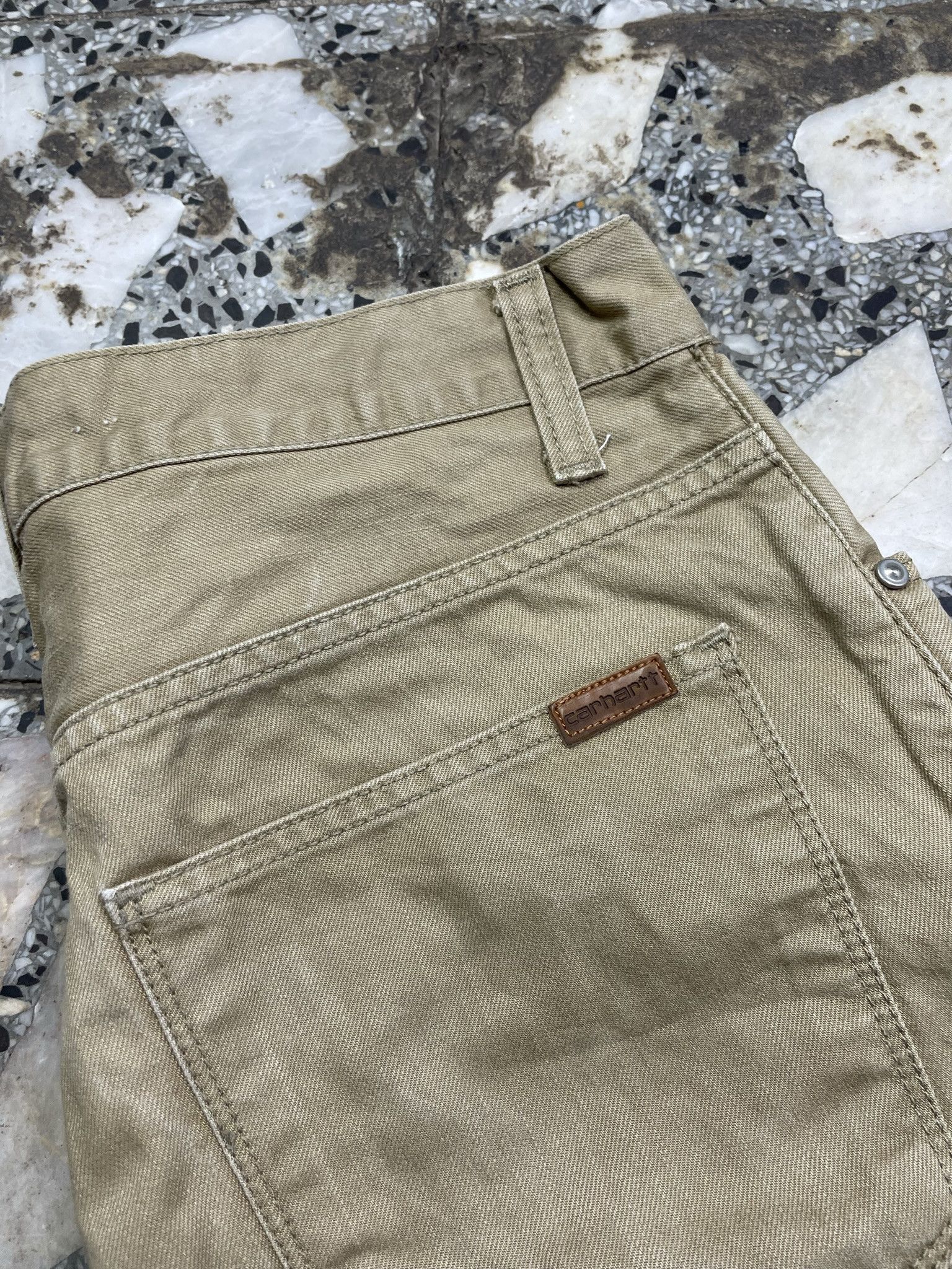 Carhartt × Carhartt Wip VINTAGE CARHARTT SLIM BEIGE BROWN ZIGGY PANTS JEANS 32X32 Size US 32 / EU 48 - 4 Thumbnail