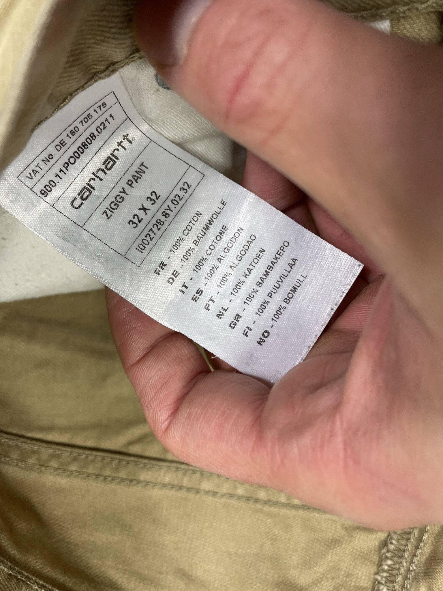 Carhartt × Carhartt Wip VINTAGE CARHARTT SLIM BEIGE BROWN ZIGGY PANTS JEANS 32X32 Size US 32 / EU 48 - 6 Thumbnail