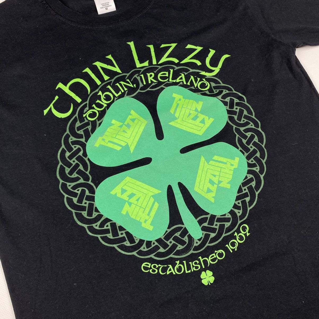 Band Tees 2012 Vintage Thin Lazzy Tour T Shirt Dublin Ireland Size US M / EU 48-50 / 2 - 2 Thumbnail