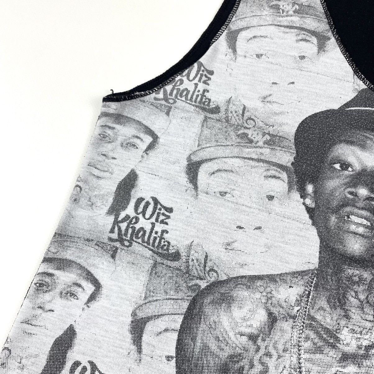 Rap Tees 💥 Rare! 90’s Vintage Wiz Khalifa Tank Full Print Top TShirt Size US M / EU 48-50 / 2 - 5 Thumbnail