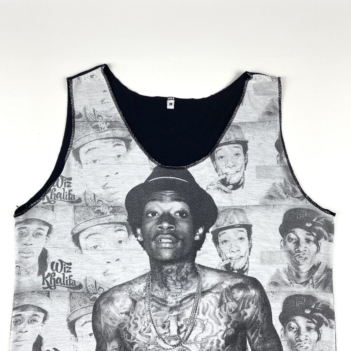 Rap Tees 💥 Rare! 90’s Vintage Wiz Khalifa Tank Full Print Top TShirt Size US M / EU 48-50 / 2 - 2 Thumbnail