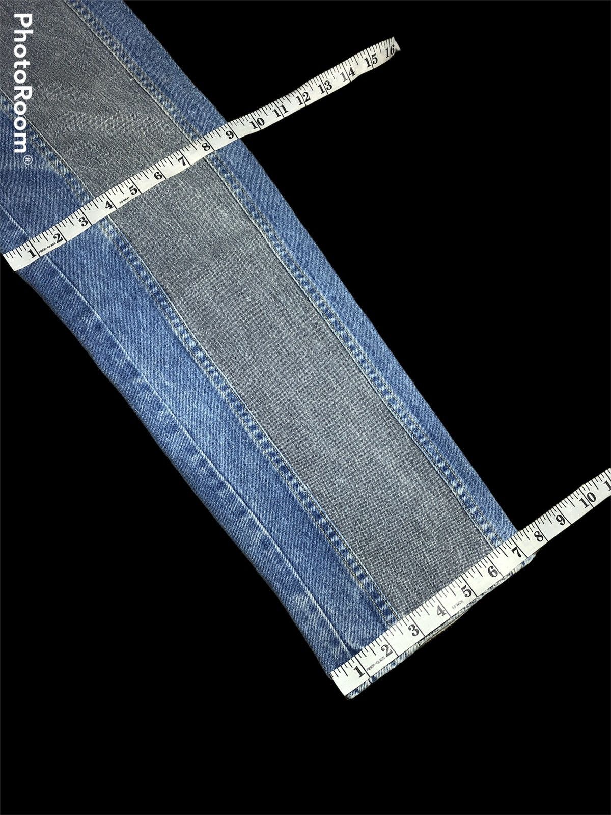 If Six Was Nine RECONSTRUCTED⚡️⚡️VINTAGE BLUE ZONE PATCHWORK DENIM Size US 27 - 6 Thumbnail