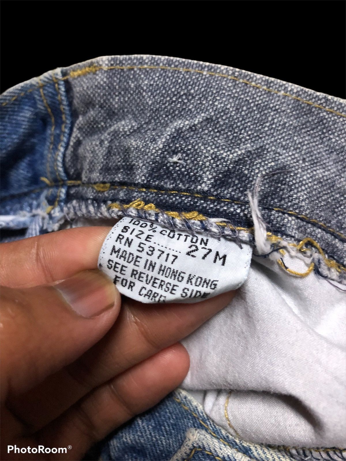 If Six Was Nine RECONSTRUCTED⚡️⚡️VINTAGE BLUE ZONE PATCHWORK DENIM Size US 27 - 3 Thumbnail