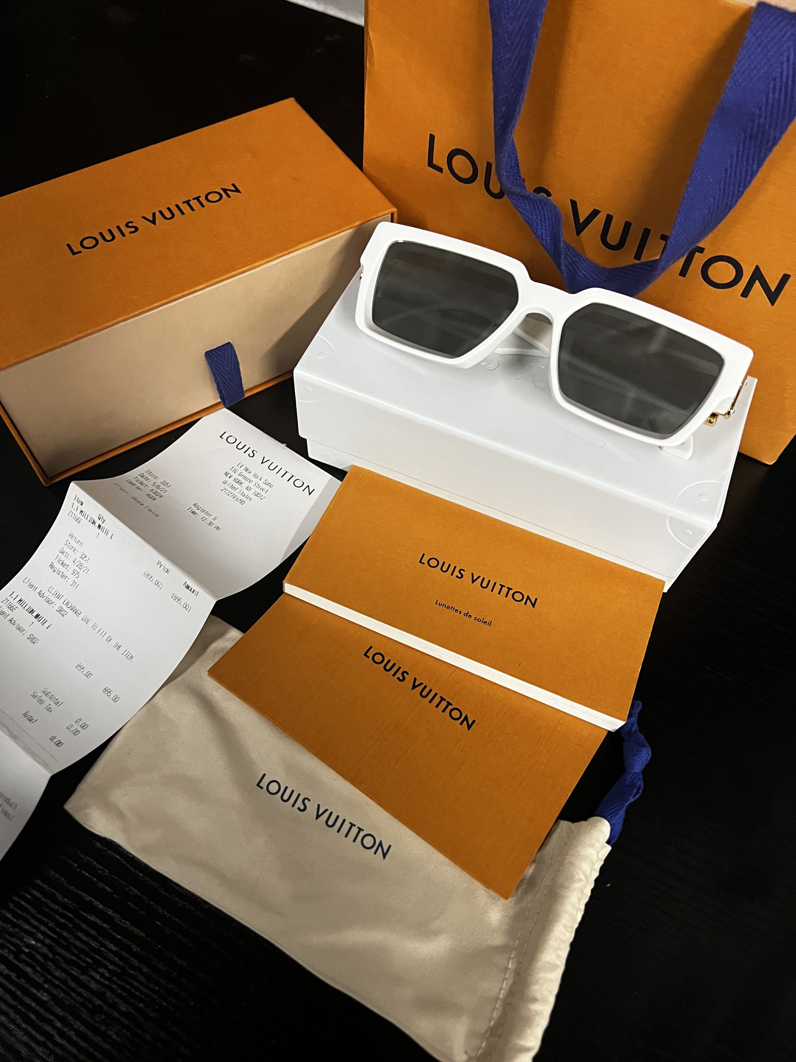 Louis Vuitton Louis Vuitton Millionaire sunglasses White Grailed