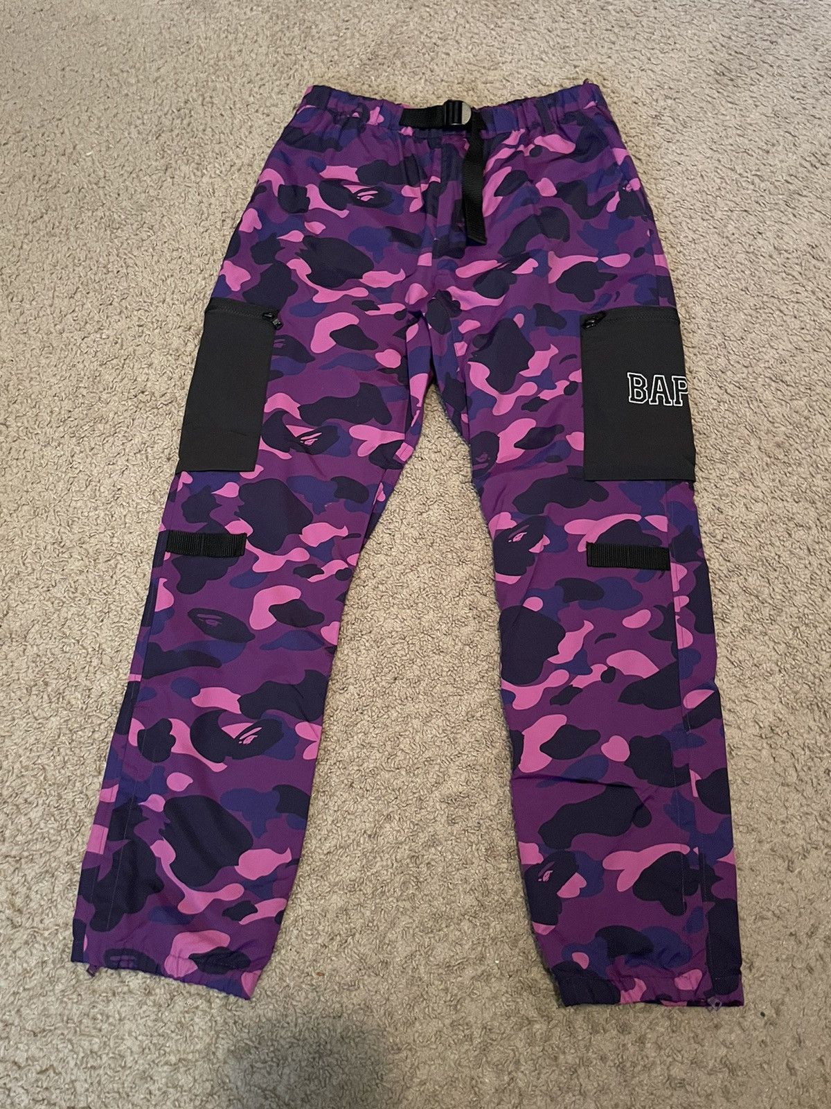 image of Purple Bape Color Camo Military Pants Size Xl, Men's