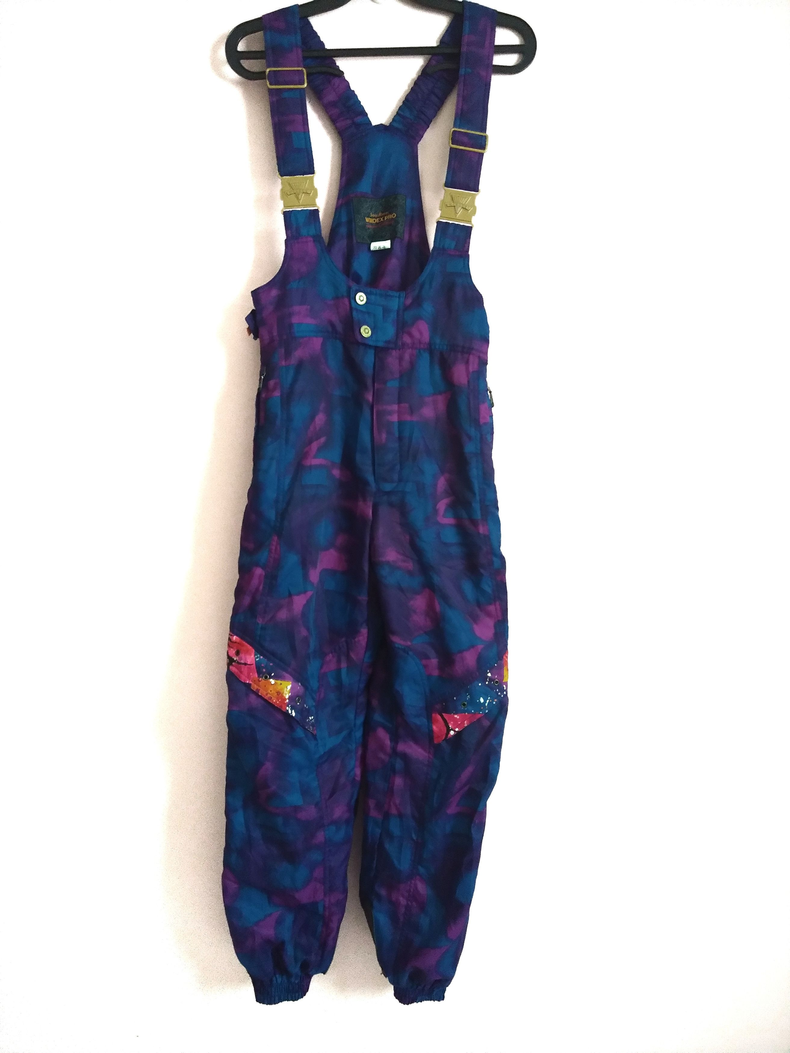 Pre-owned Ski Pants/jumpsuit  Snow Racer Windex Pro Abstract In Dark Purple
