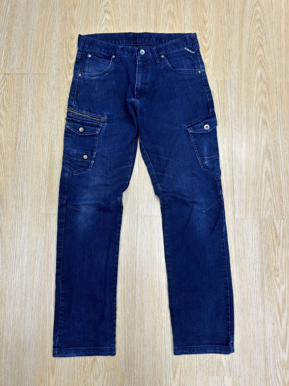 Japanese Z Dragon Cargo Denim Pant J559