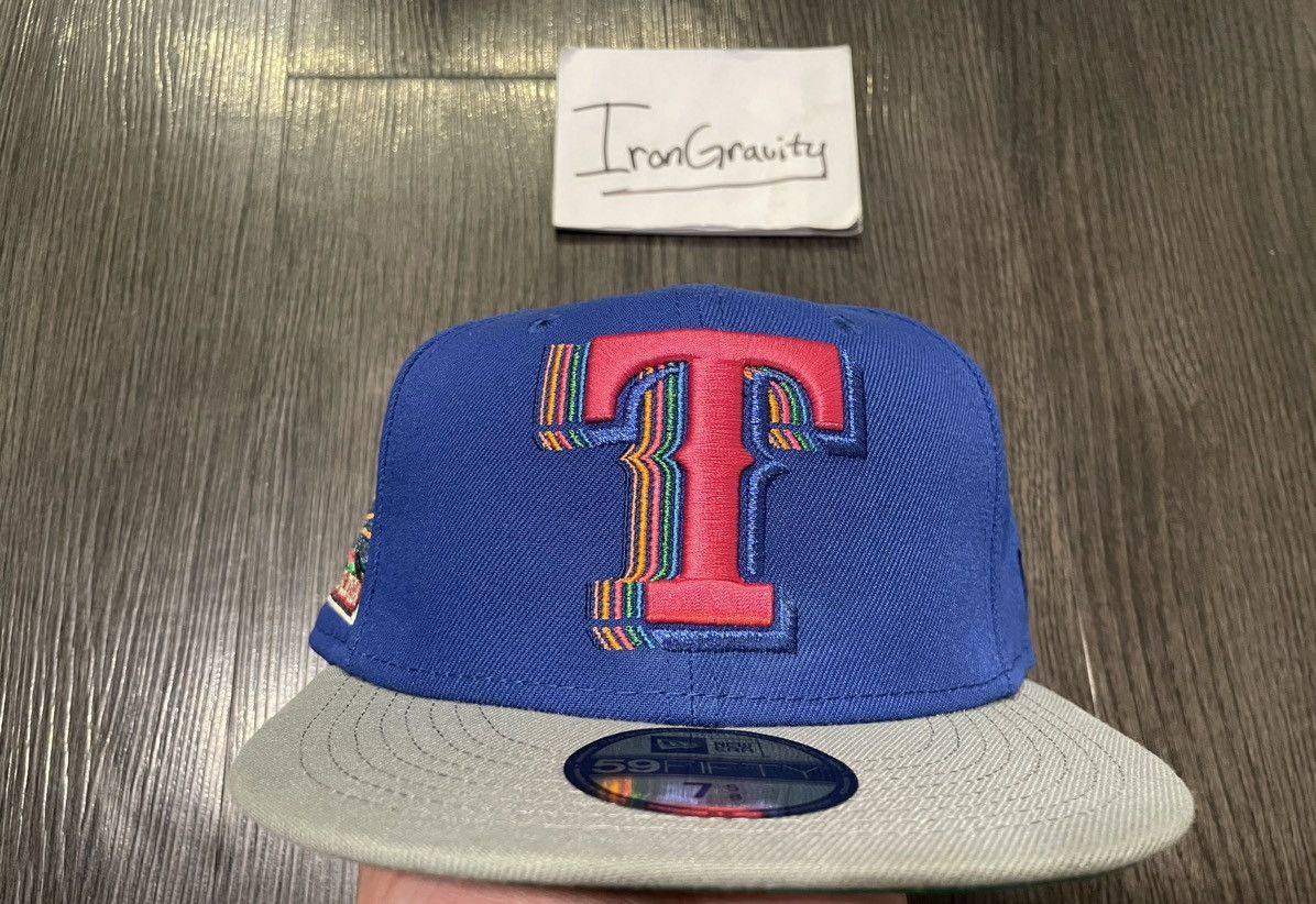 MLB × MyFitteds × New Era 7 5/8 MyFitteds Texas Rangers Tetris Gameboy Inspired Fitted Size ONE SIZE - 2 Thumbnail