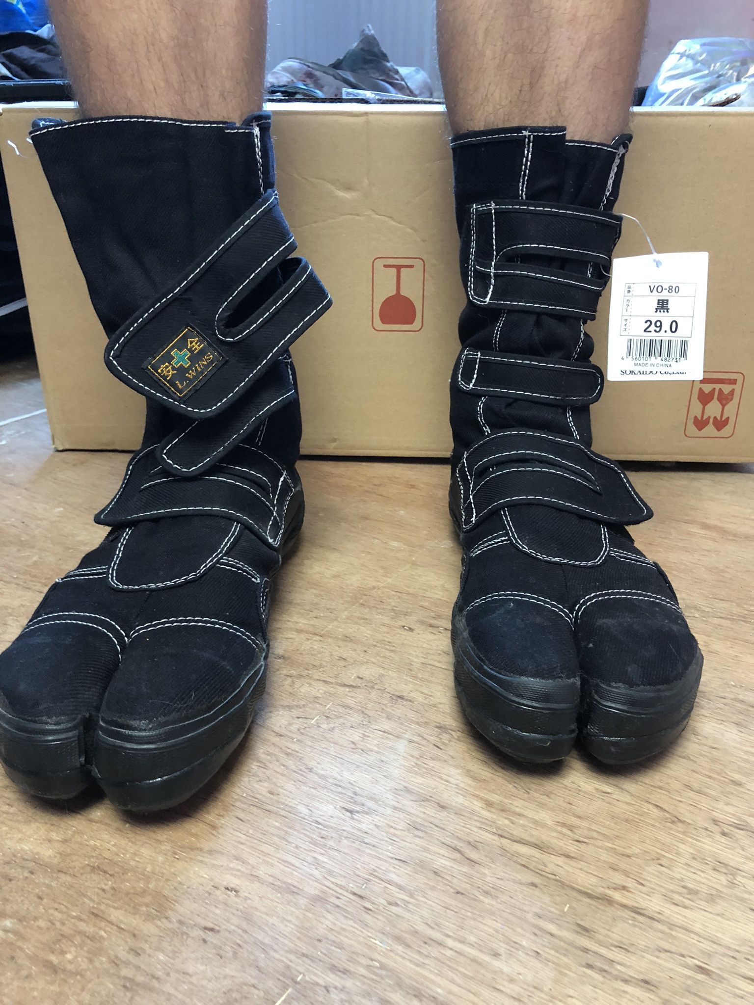 Aazon.co: PF Ninja Hi Top Tabi Japanese Style Perforance Shoes/Boots