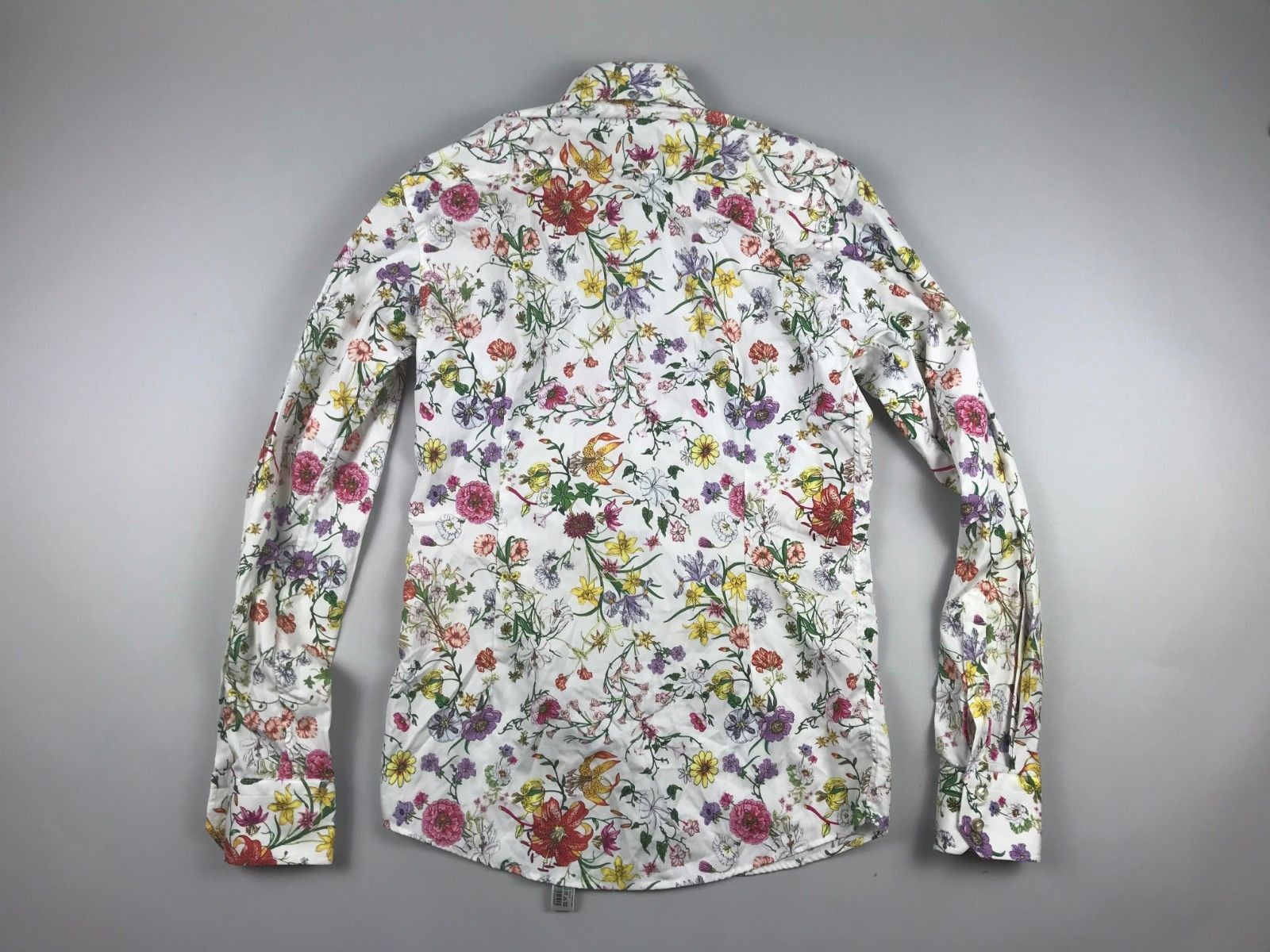 Eton Eton Long Sleeve White Floral Flowers Slim Shirt 37 14.5 S Size US S / EU 44-46 / 1 - 3 Thumbnail