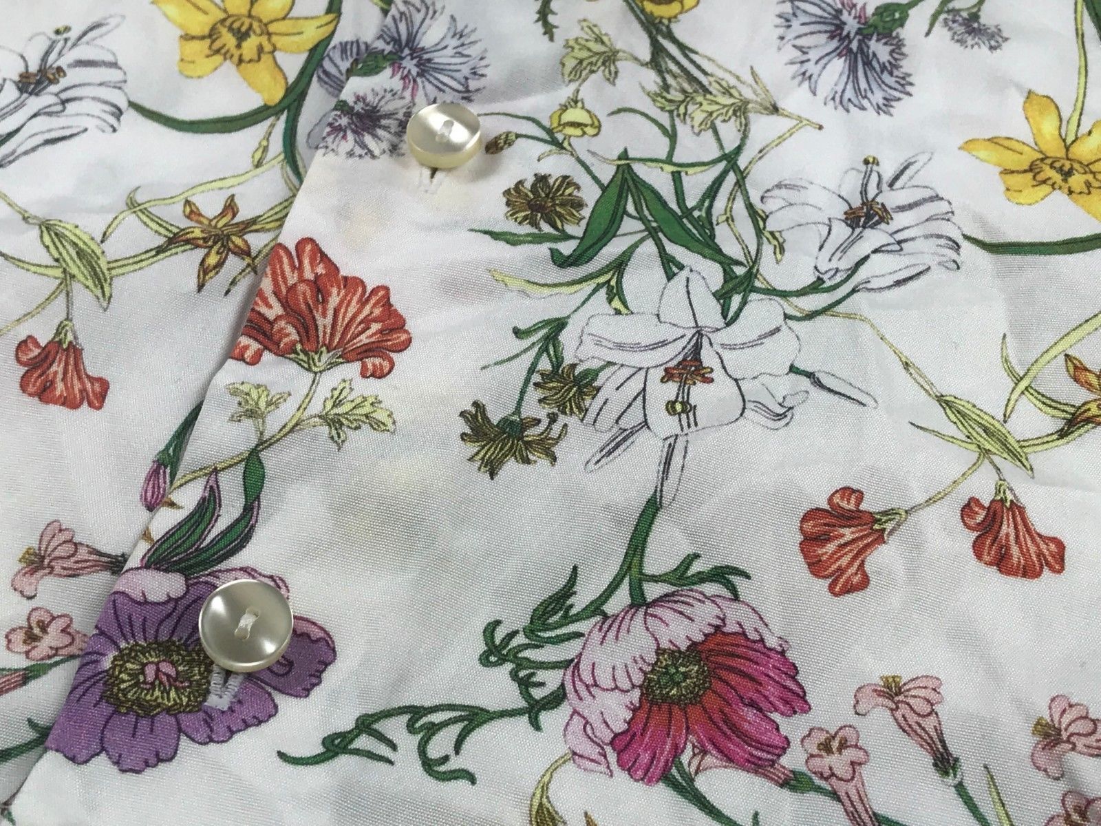 Eton Eton Long Sleeve White Floral Flowers Slim Shirt 37 14.5 S Size US S / EU 44-46 / 1 - 6 Thumbnail