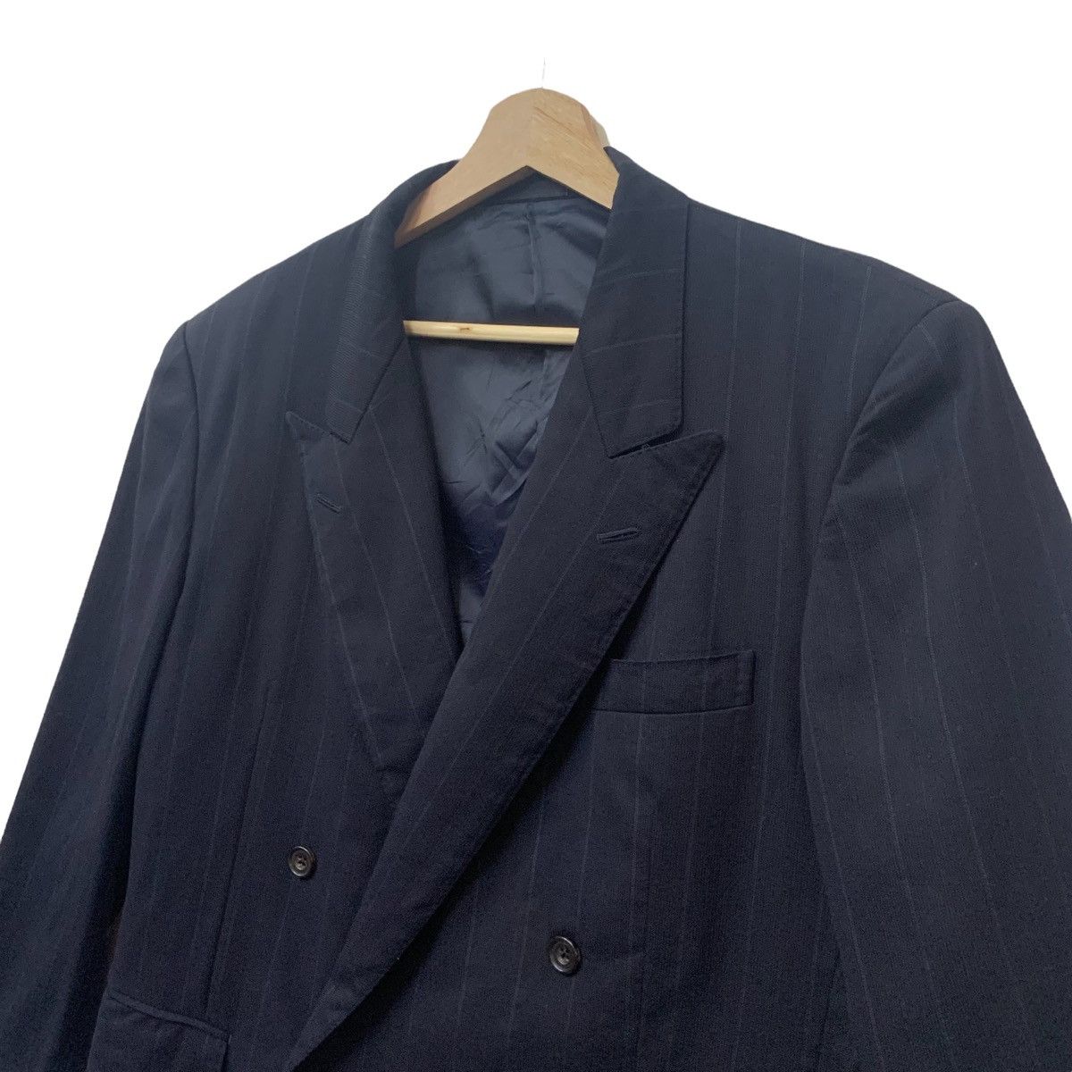 Burberry Vintage Burberrys Tasmania Wool Striped Coat Jacket Size US M / EU 48-50 / 2 - 6 Thumbnail