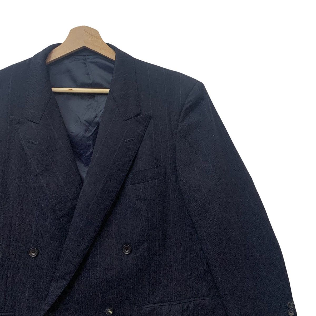 Burberry Vintage Burberrys Tasmania Wool Striped Coat Jacket Size US M / EU 48-50 / 2 - 3 Thumbnail