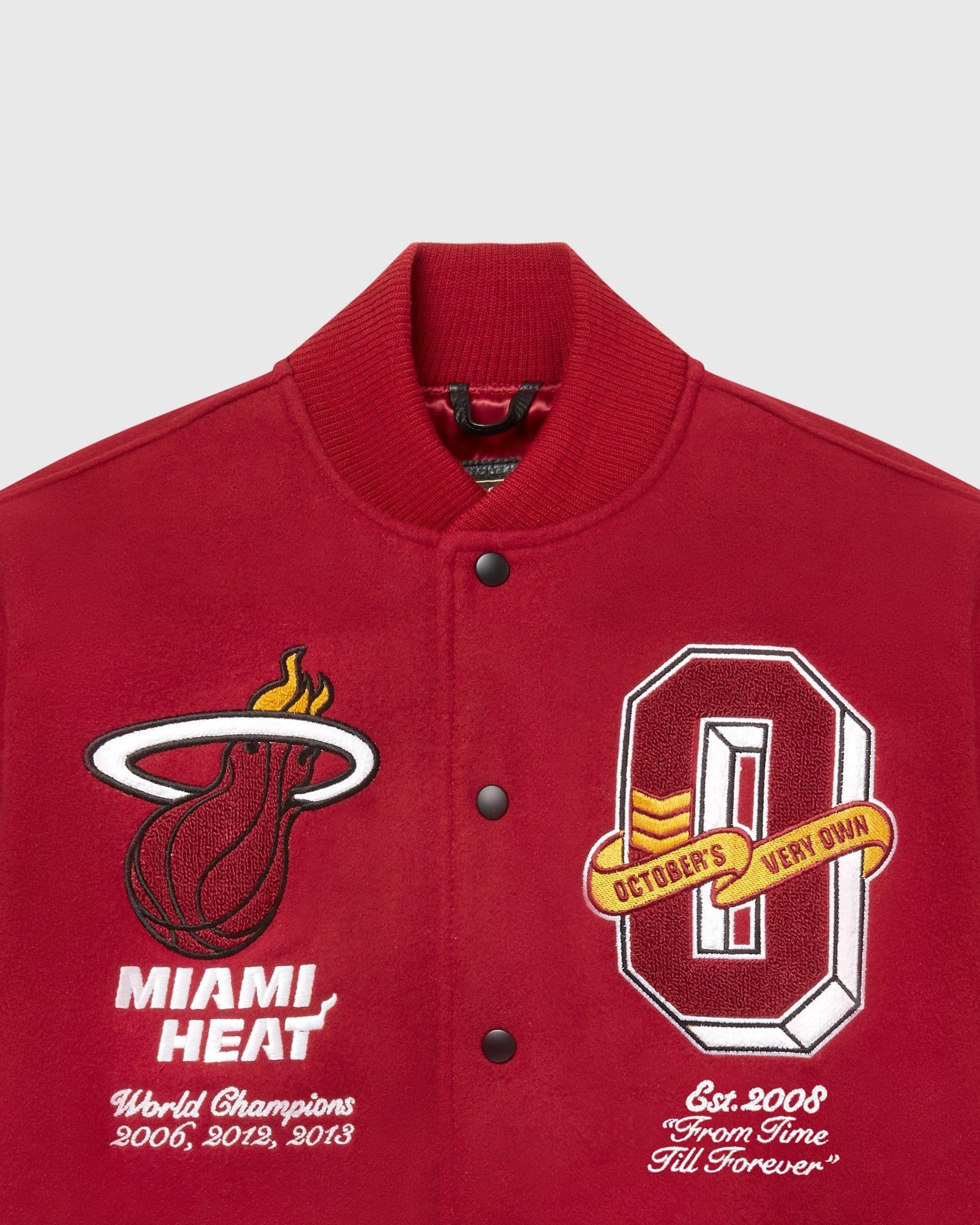 Drake OVO X NBA HEAT VARSITY JACKET Size US XL / EU 56 / 4 - 10 Thumbnail