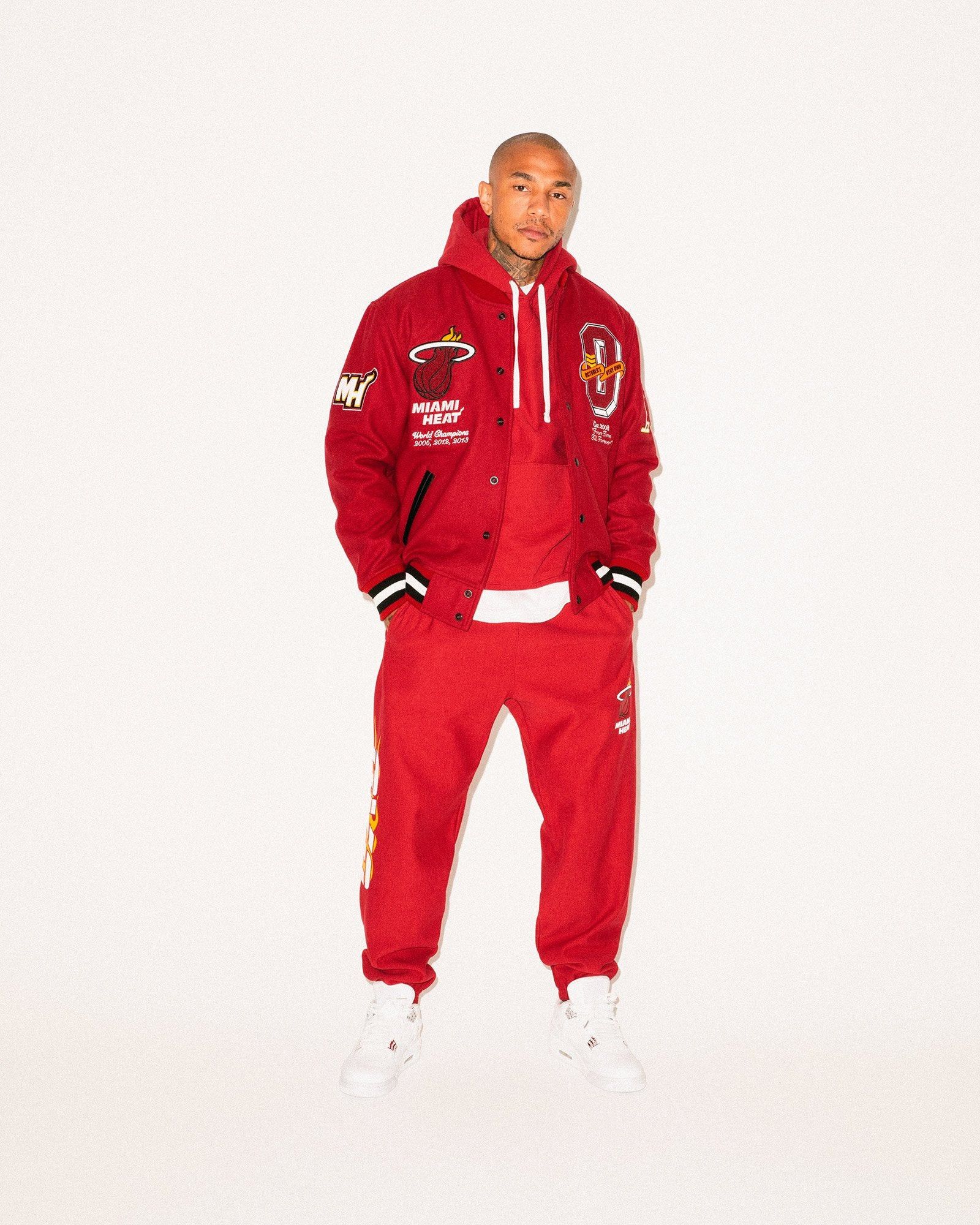 Drake OVO X NBA HEAT VARSITY JACKET Size US XL / EU 56 / 4 - 3 Thumbnail