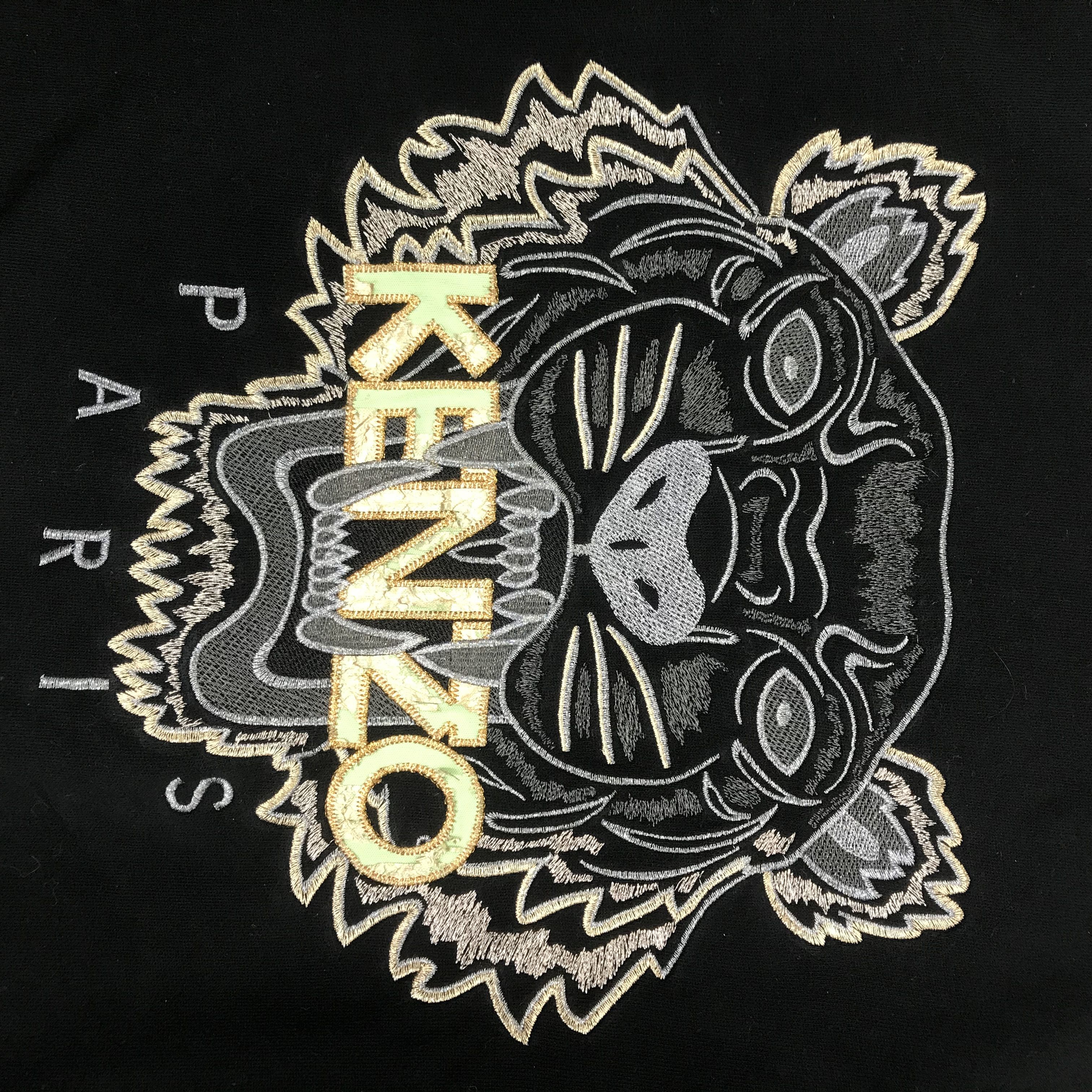 Vintage Kenzo Paris Embroidery Logo Black Sweatshirts Size US S / EU 44-46 / 1 - 5 Thumbnail