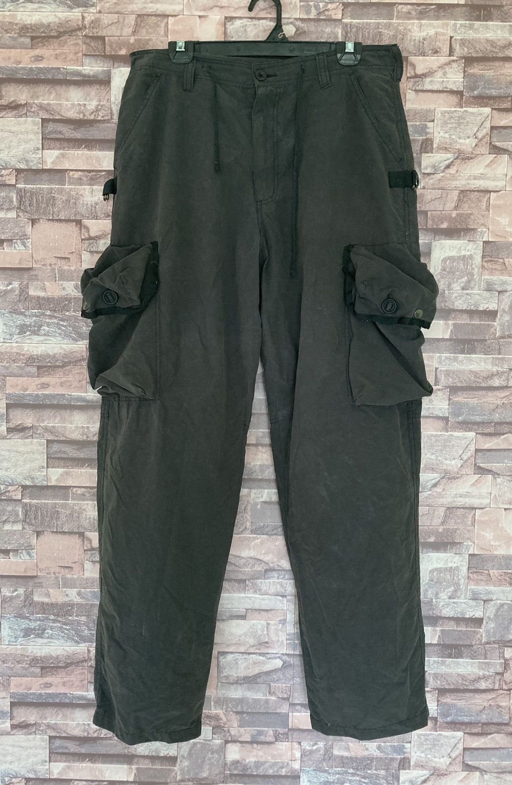 Japanese Brand Black vintage cropped pants Size US 33 - 1 Thumbnail
