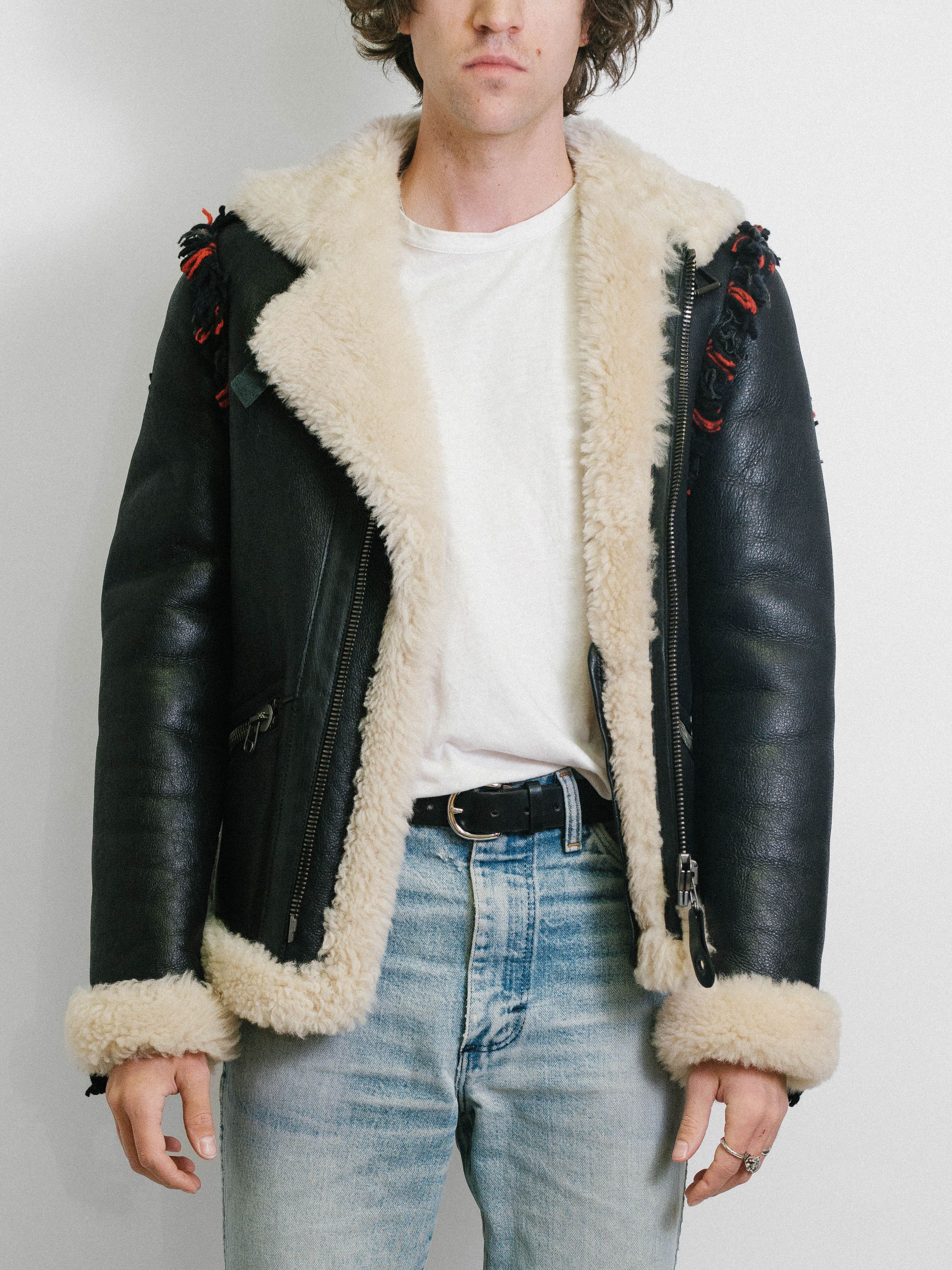 Lanvin Lanvin Leather Jacket Fur Shearling - Runway Piece - NEW Size US S / EU 44-46 / 1 - 4 Thumbnail